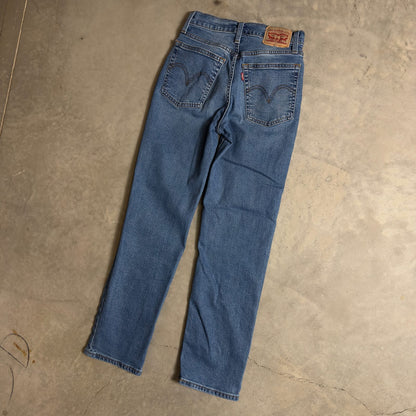 Levi's Wedgie Straight Jeans Womens 25x28 Blue