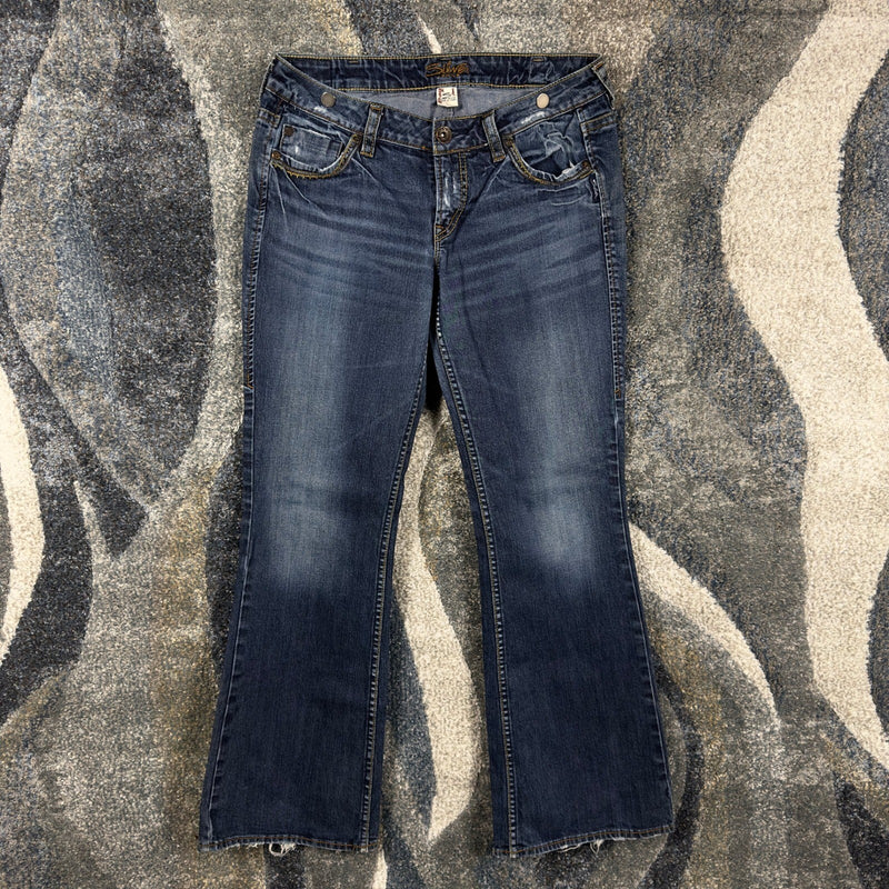 Vintage Y2K Silver Jeans Suki Bootcut Womens 31 Dark Wash
