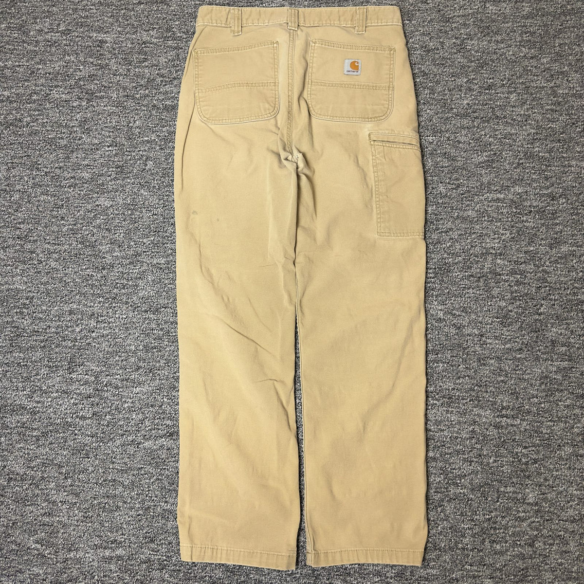 Carhartt Relaxed Fit Pants Mens 33x32 Khaki Baggy Workwear