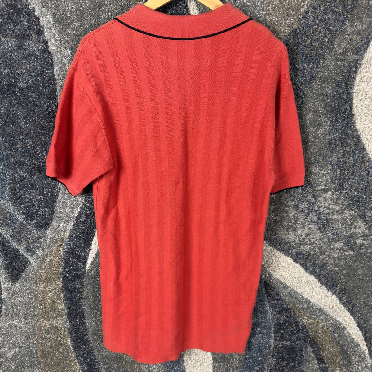 Vintage Chaps Ralph Lauren Polo Mens M Red Shadow Stripe
