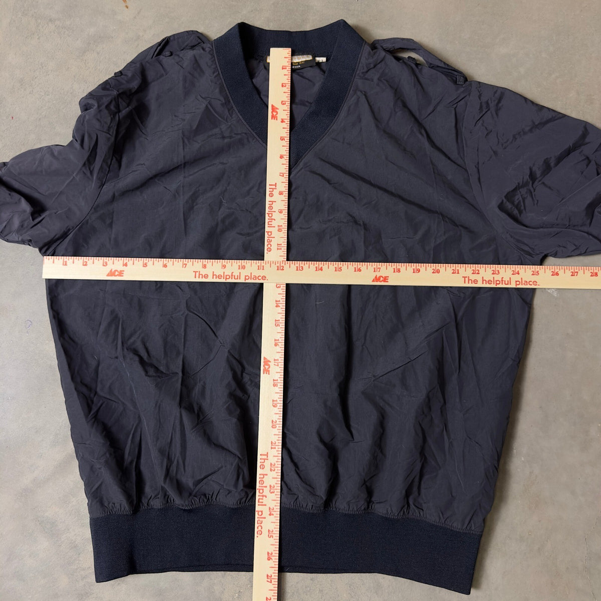 Vintage Fechheimer Windbreaker Pullover Mens L Navy