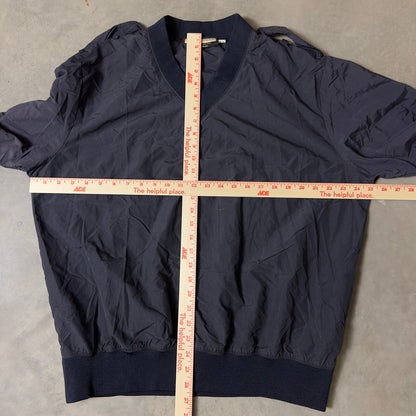 Vintage Fechheimer Windbreaker Pullover Mens L Navy