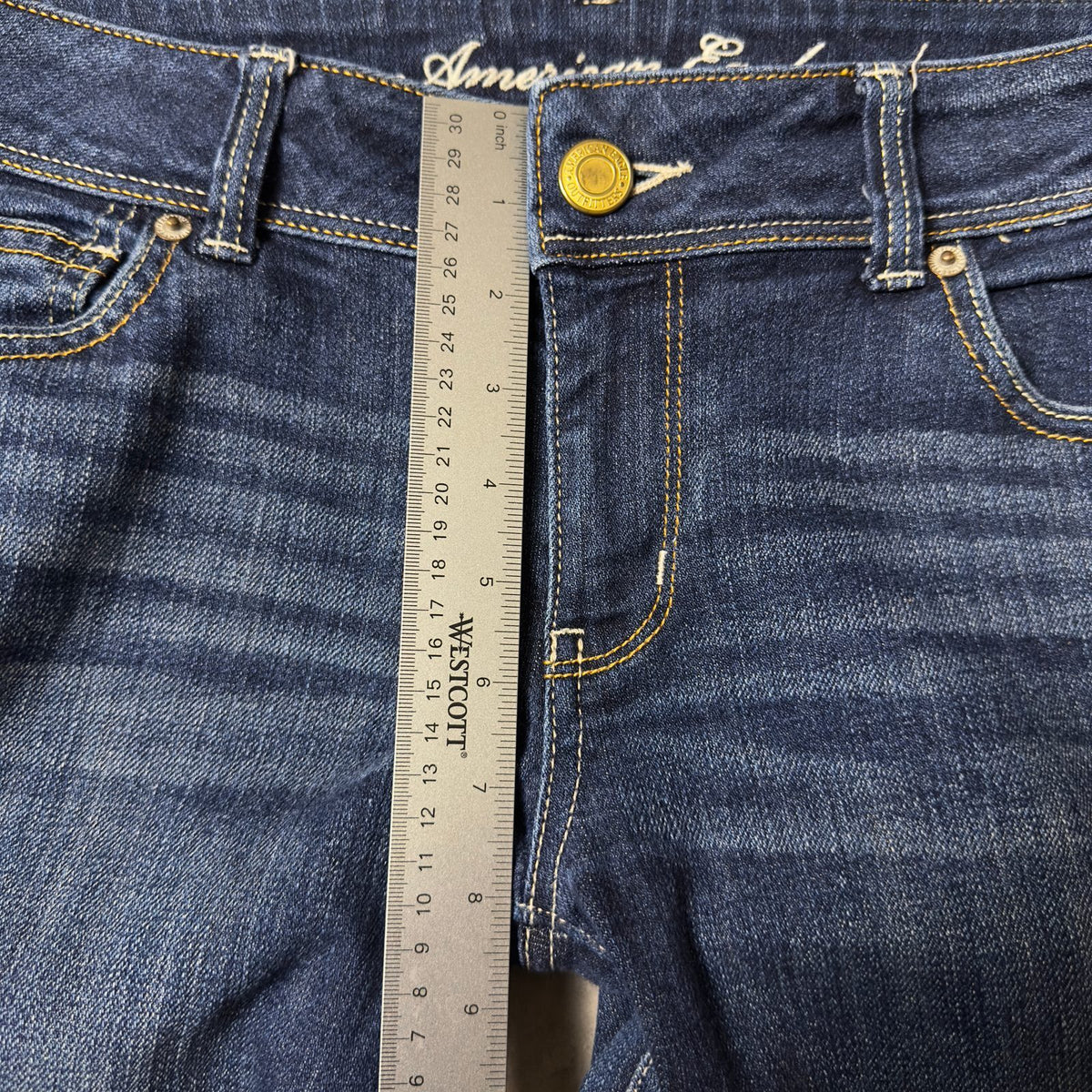 American Eagle Slim Boot Jeans Womens Size 12 Dark Wash