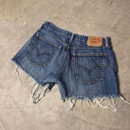 Levi's 514 Cutoff Denim Shorts Mens 33 Blue