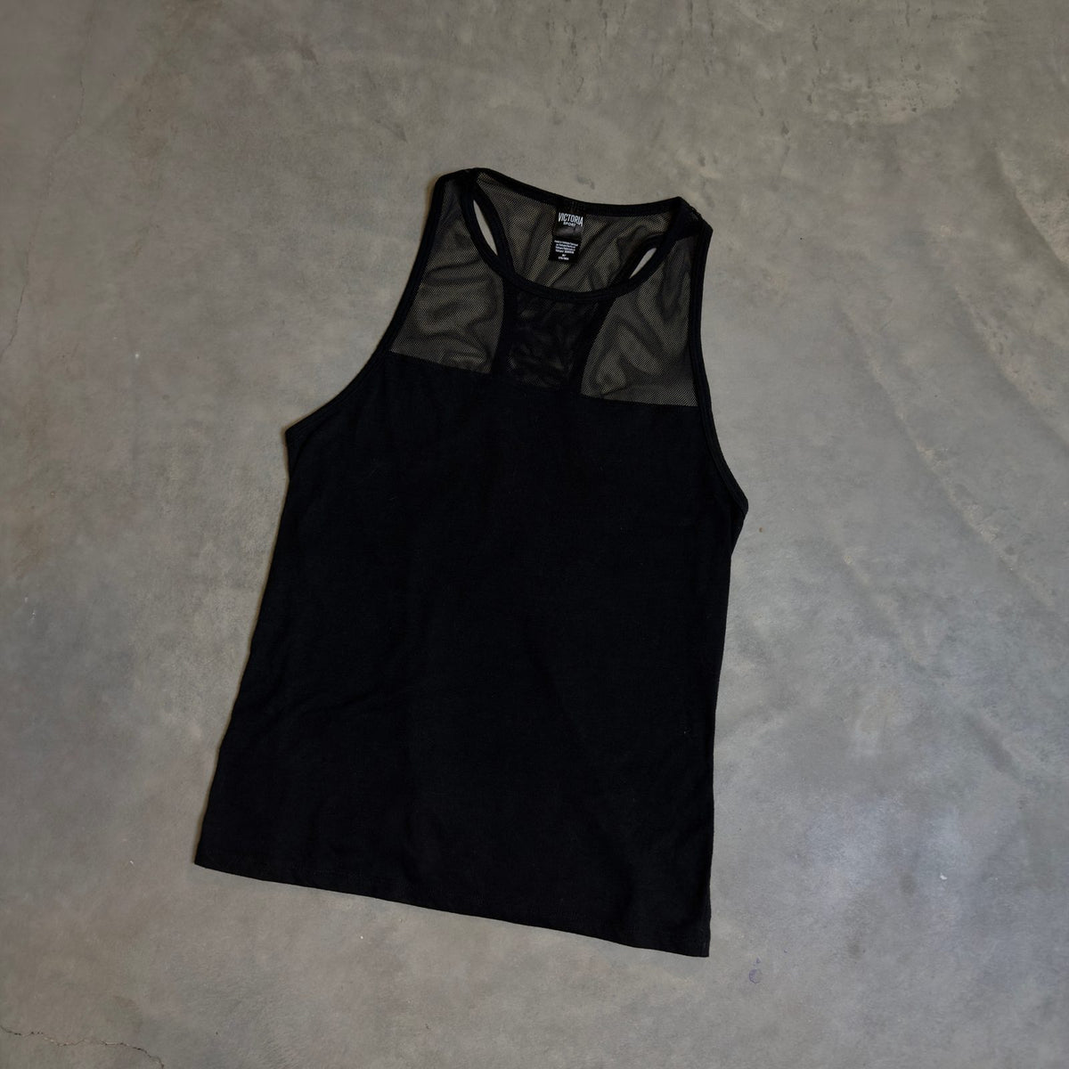 Victoria Sport Racerback Tank Top Womens Size M Black Gym