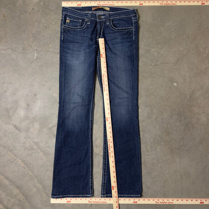 Big Star Remy Jeans Womens 30R Low Rise Dark Wash Bootcut