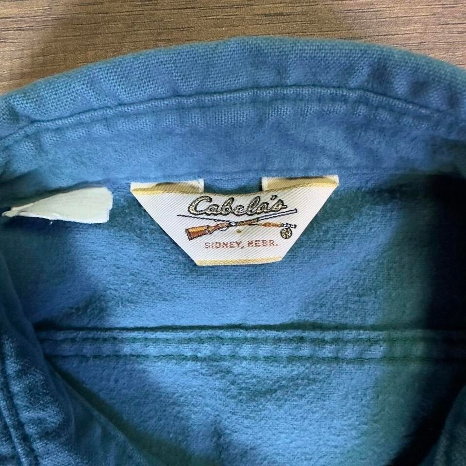 Cabela's Men's Chamois Shirt Jacket Green Hunting XL