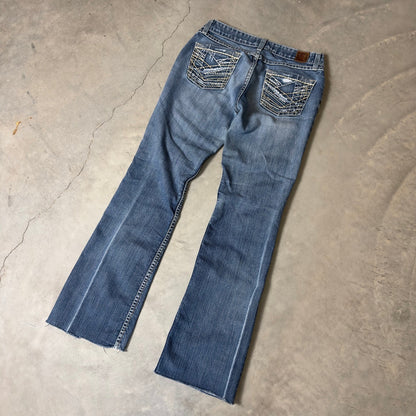 Vintage BKE Sabrina Bootcut Jeans Womens 27 Blue Distressed