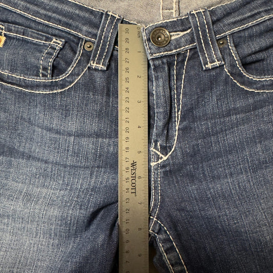 Big Star Remy Jeans Womens 30R Low Rise Dark Wash Bootcut