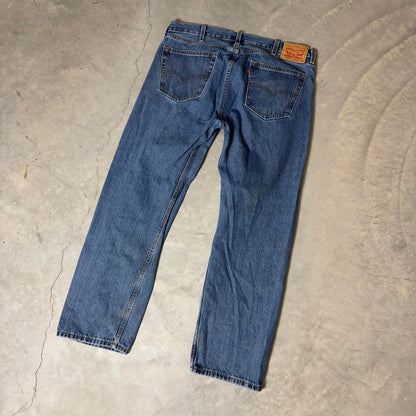 Levi's 505 Regular Fit Jeans Mens 38x30 Baggy Straight