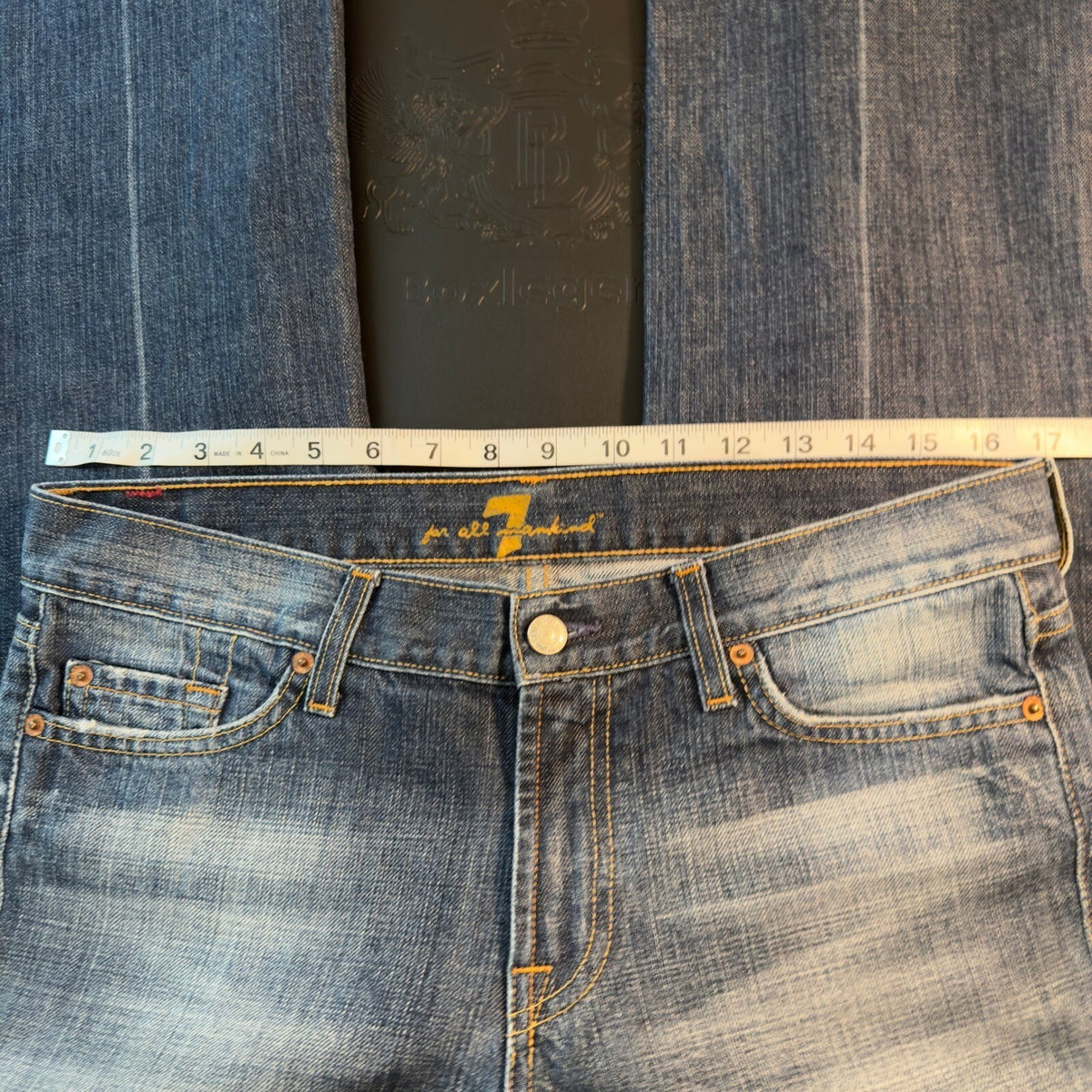 Y2K 7 For All Mankind Bootcut Jean Women 30 Blue Medium Wash