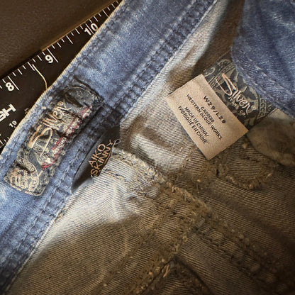 Y2K Silver Jeans Aiko Skinny Jeans Womens 29x29 Light Wash