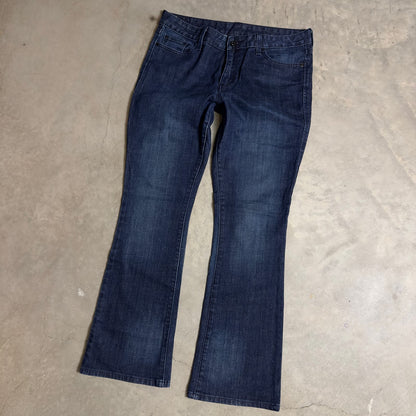 Levi's 853 Mid Rise Boot Jeans Womens 10M Dark Wash