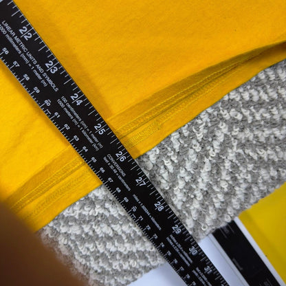Vintage Y2K Champion Script Logo Tee Men M Yellow Streetwear