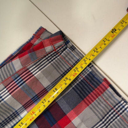 Vintage Arizona Jean Co Plaid Shorts Boys 18 Husky Red White