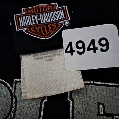 Harley Davidson Motorcycles Fargo ND Tee Mens L Black Biker