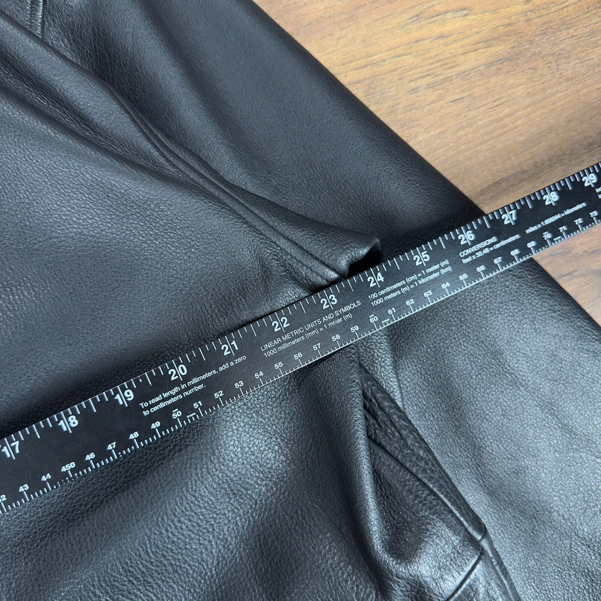 Field Gear Mens Black Leather Barn Coat Jacket Full Zip Button Front Medium