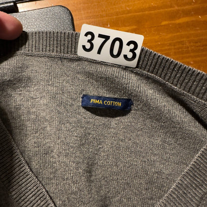 Polo Ralph Lauren Gray V Neck Sweater Pima Cotton