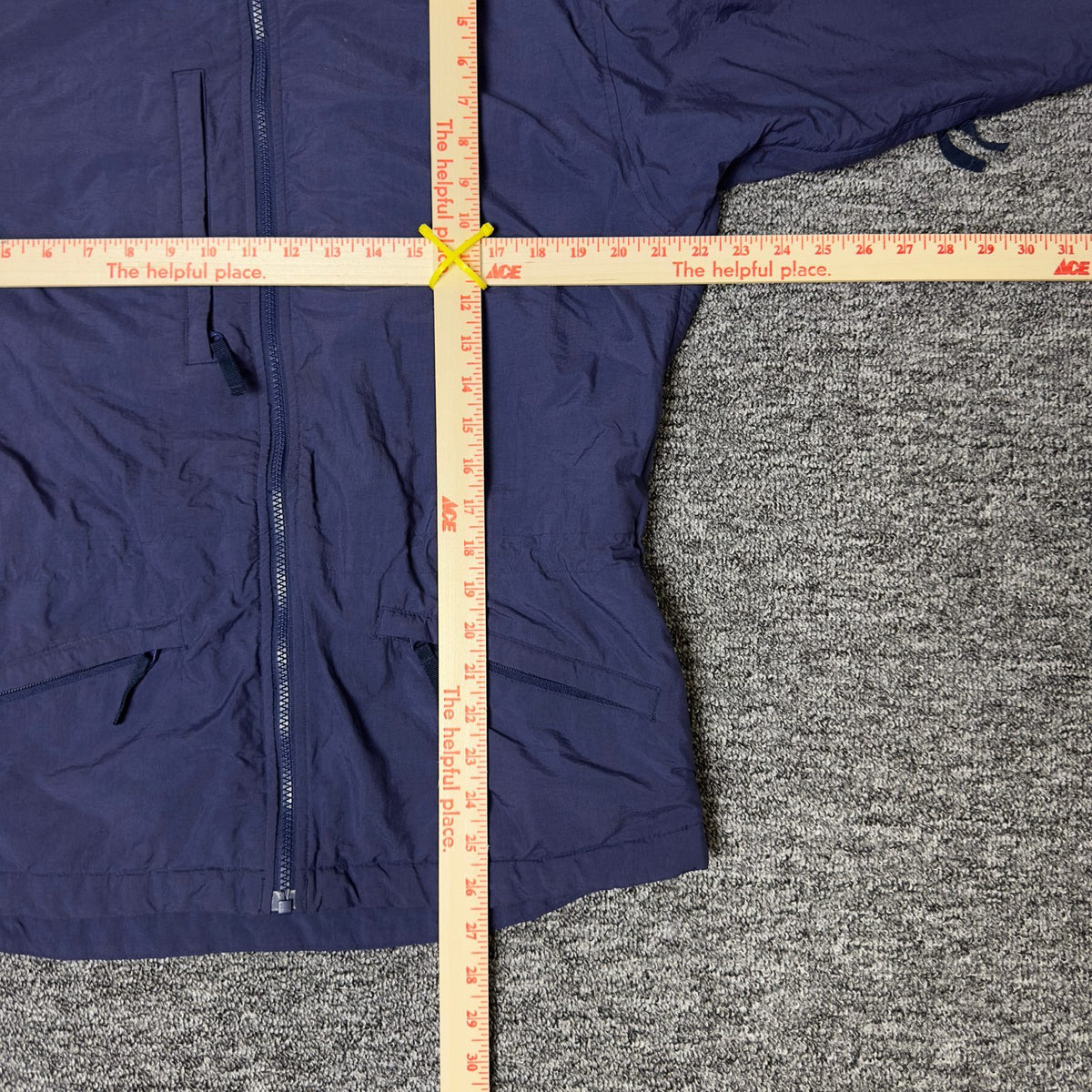Columbia Interchange Jacket Womens M Navy Fleece Lined