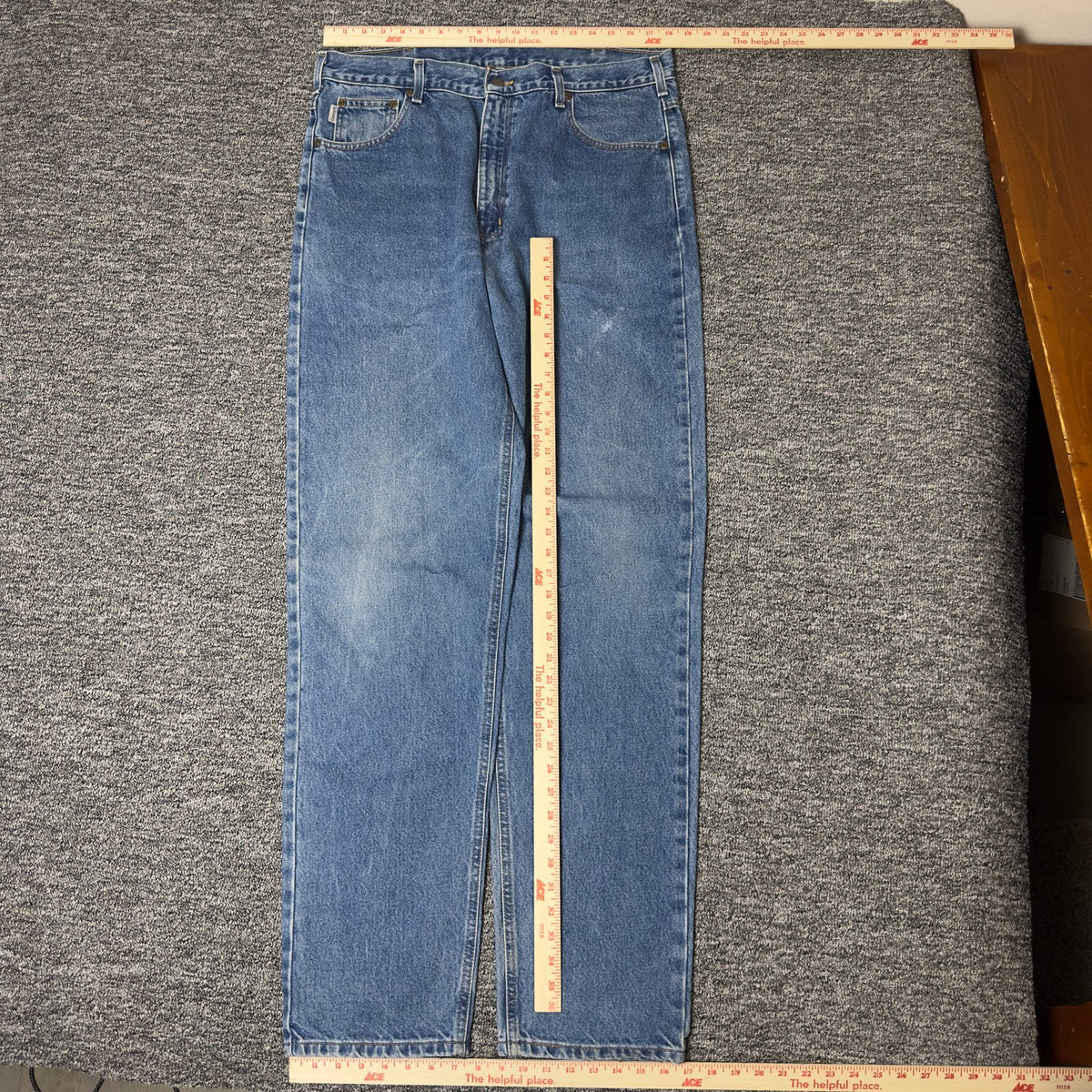 Carhartt Relaxed Fit Jeans Mens 38x36 Blue Workwear
