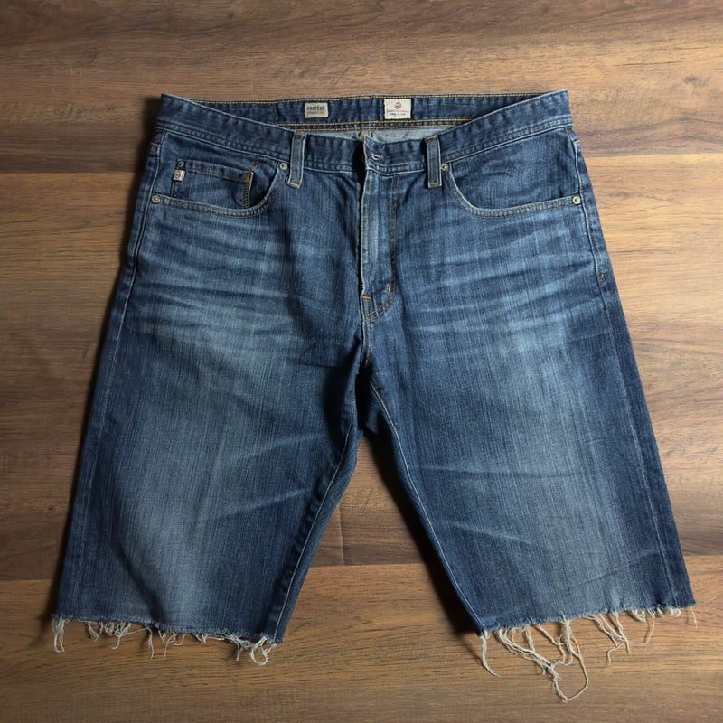 AG Adriano Goldschmied Protege Denim Shorts Mens 36 Cut Off