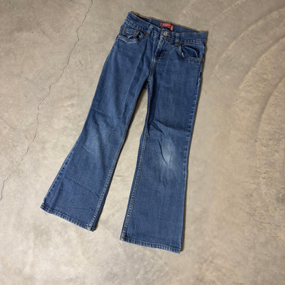 Vintage Y2K Levi's 517 Flare Jeans Girls 8.5 Plus Blue Baggy