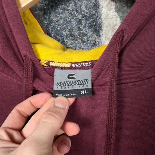 Colosseum Minnesota Gophers Hoodie Mens XL Maroon Gold NCAA