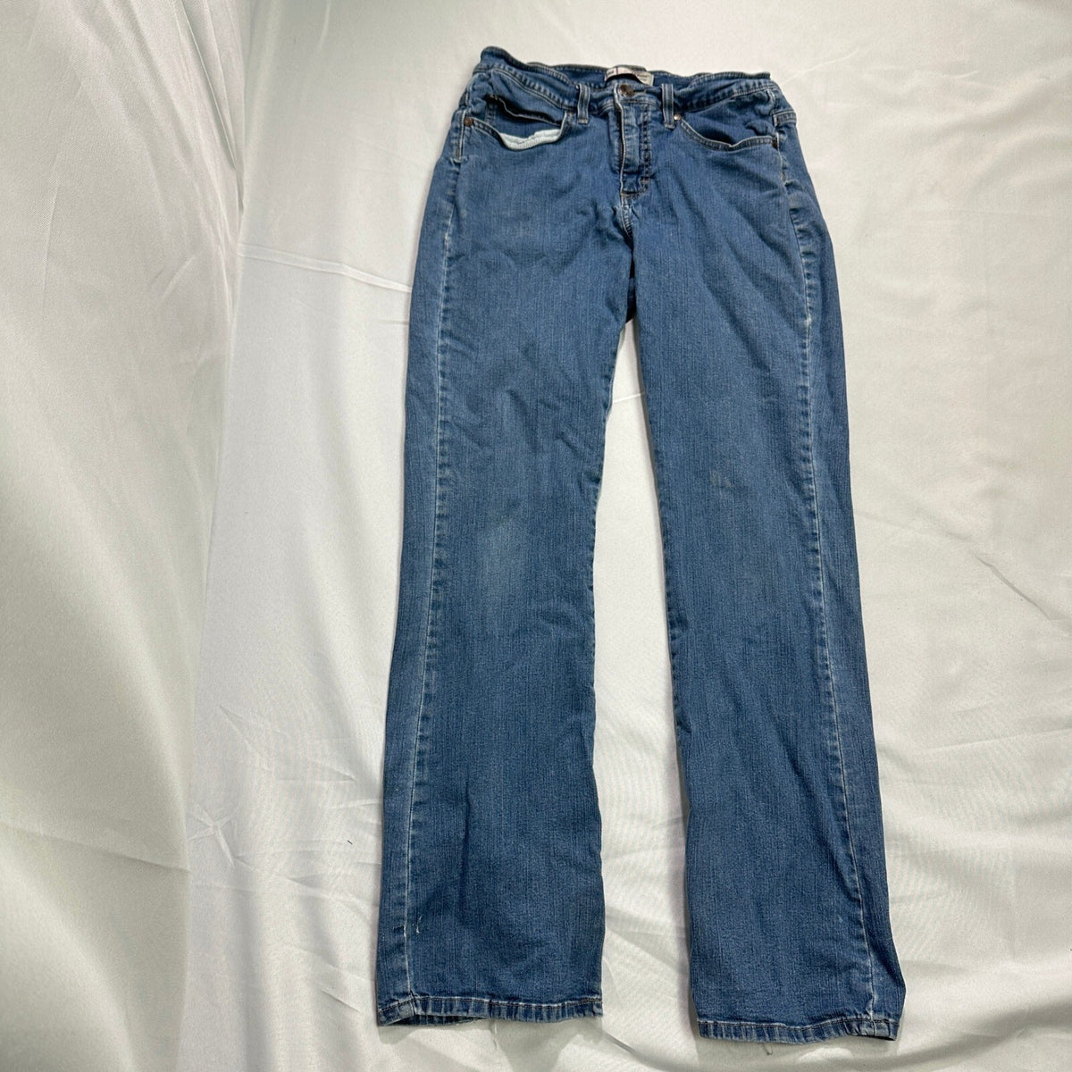 Lee Womens 8 Blue Bootcut Jeans Low Rise Medium Wash