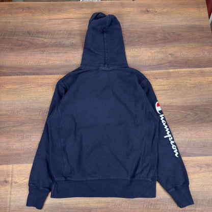 Champion FaZe Clan Reverse Weave Hoodie Navy Mens Medium