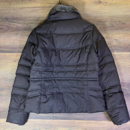 Eddie Bauer Women's Goose Down Jacket Small Brown 700 Fill Power