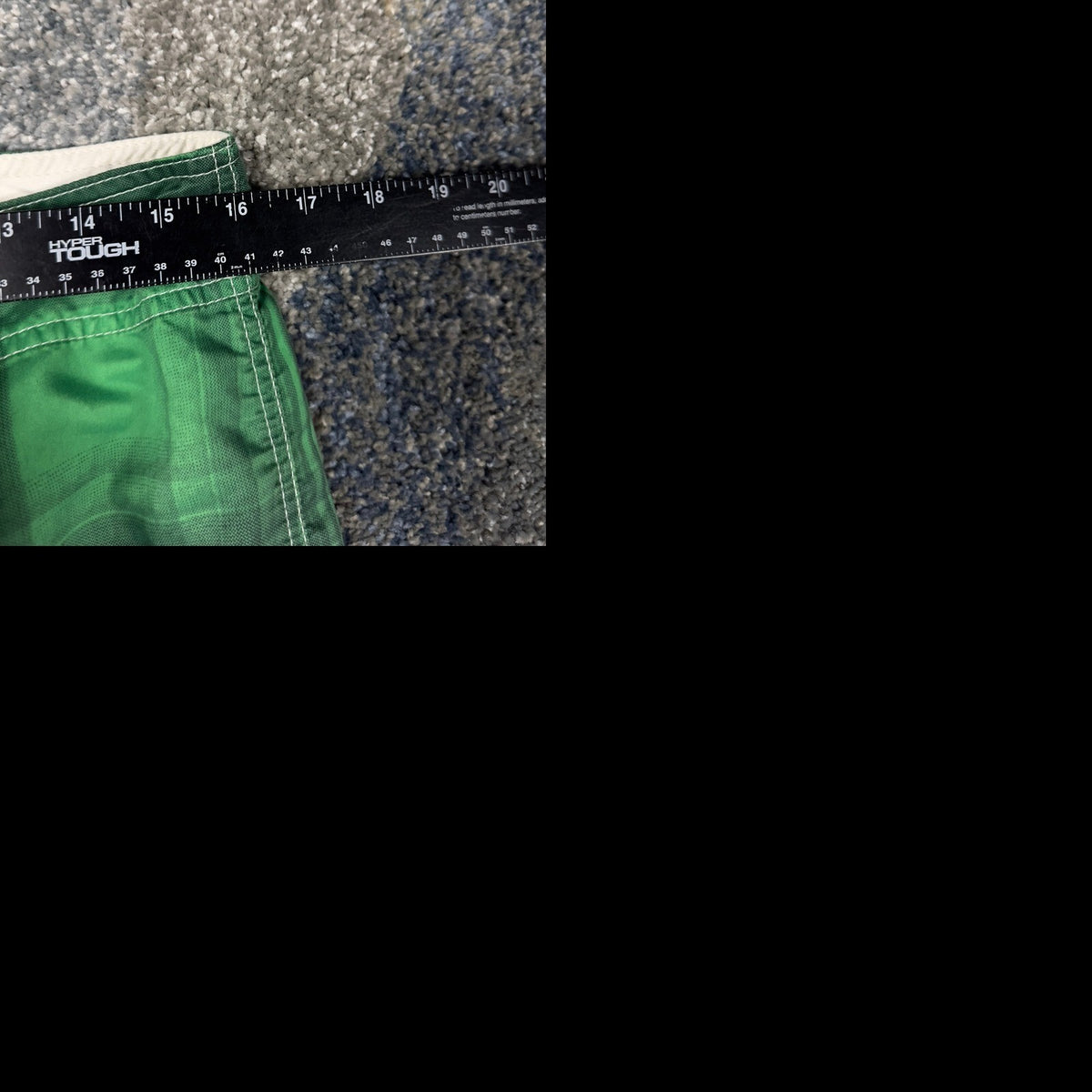 Rusty Board Shorts Mens 32 Green Plaid Ombre Surf Trunks