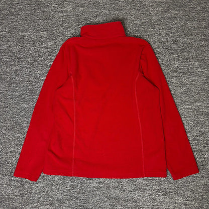 Lands' End Fleece Quarter Zip Womens M Red