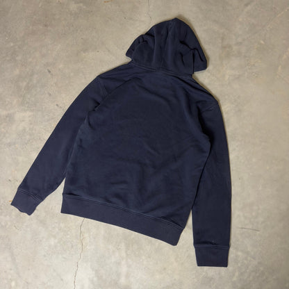 Abercrombie & Fitch Hoodie Mens Small Navy Blue Patch Logo