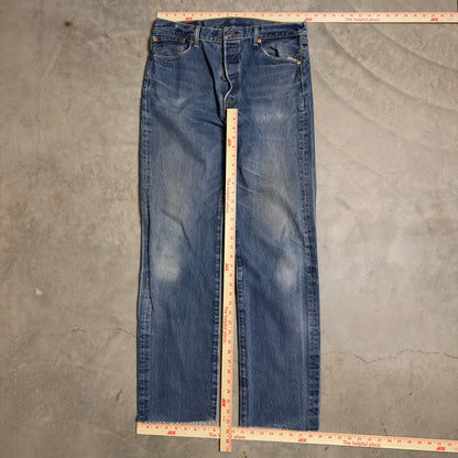 Levi's 501 Jeans Mens 36x31 Blue Straight Leg Baggy Heritage Streetwear