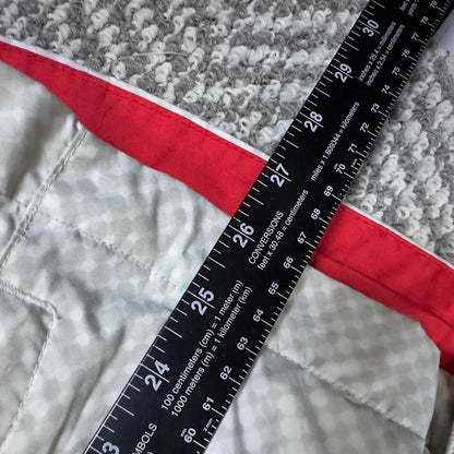 Columbia Interchange Jacket Womens Medium Gray Red Hooded Shell Coat