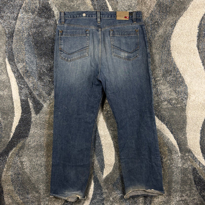 Y2K Tony Hawk Baggy Straight Jeans Mens 36x34 Medium Wash