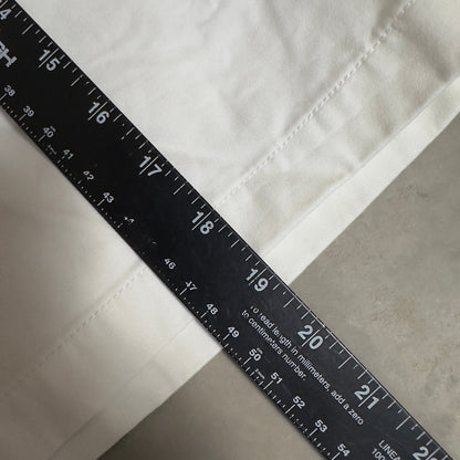 Nautica The Deck Short Mens 38 White Chino Baggy Preppy