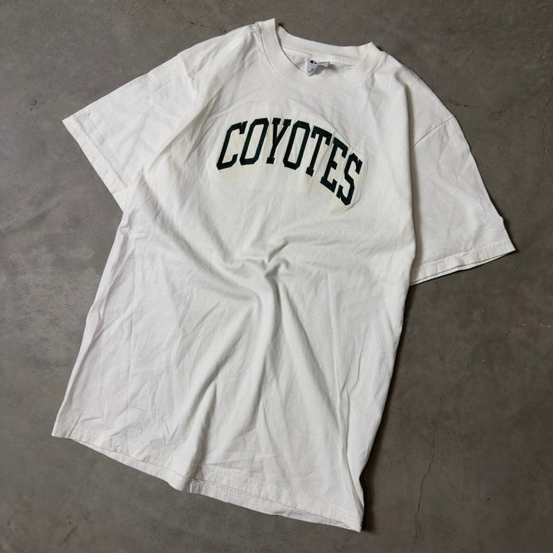 Vintage Champion Coyotes Graphic T-Shirt Mens M White 90s