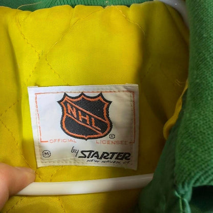 Vintage Starter Minnesota North Stars Satin Jacket Mens M