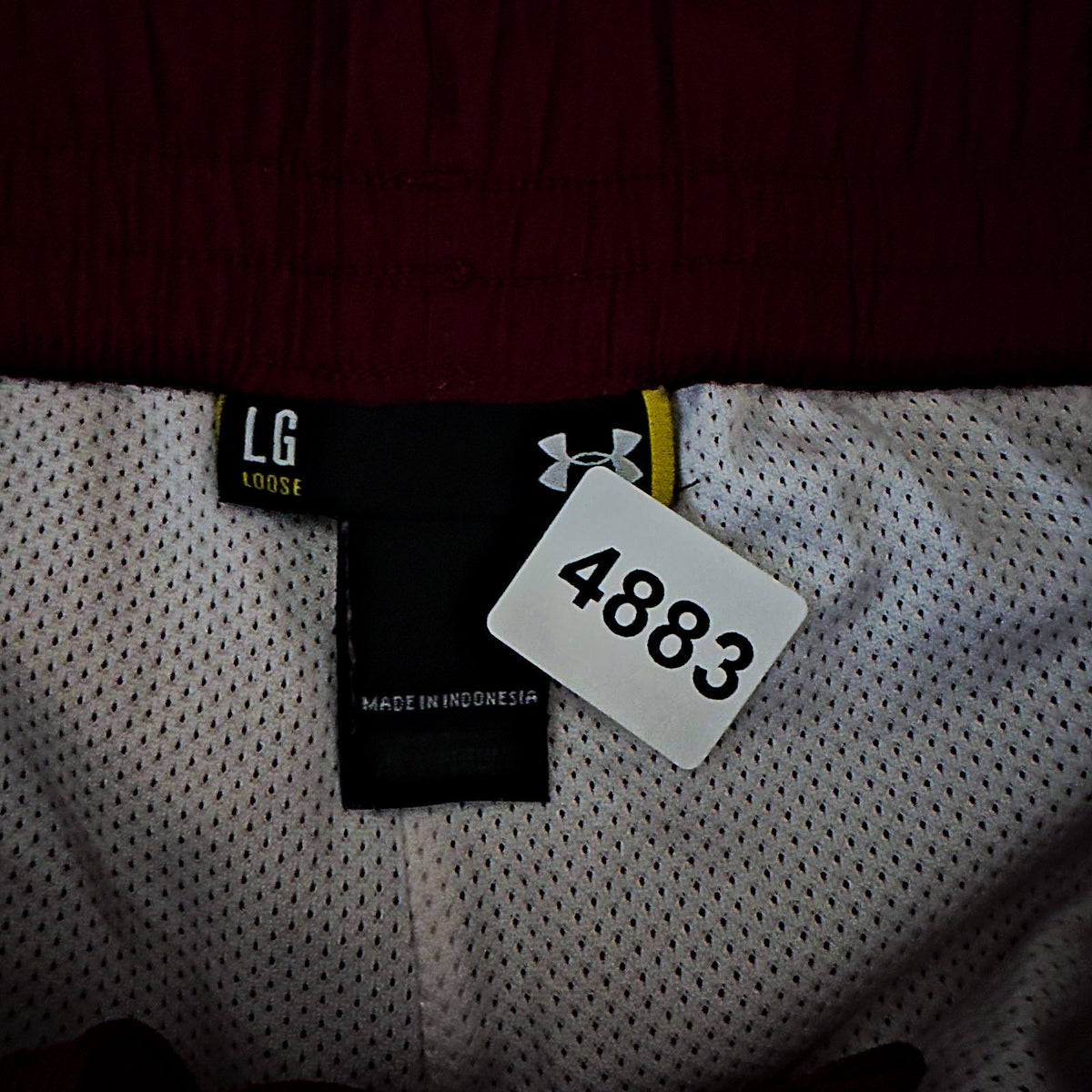 Under Armour Loose Track Pants Mens L Maroon Athletic
