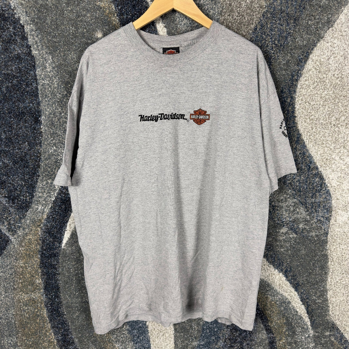 Harley Davidson Hardys Grand Forks ND T-Shirt Mens XXL Gray