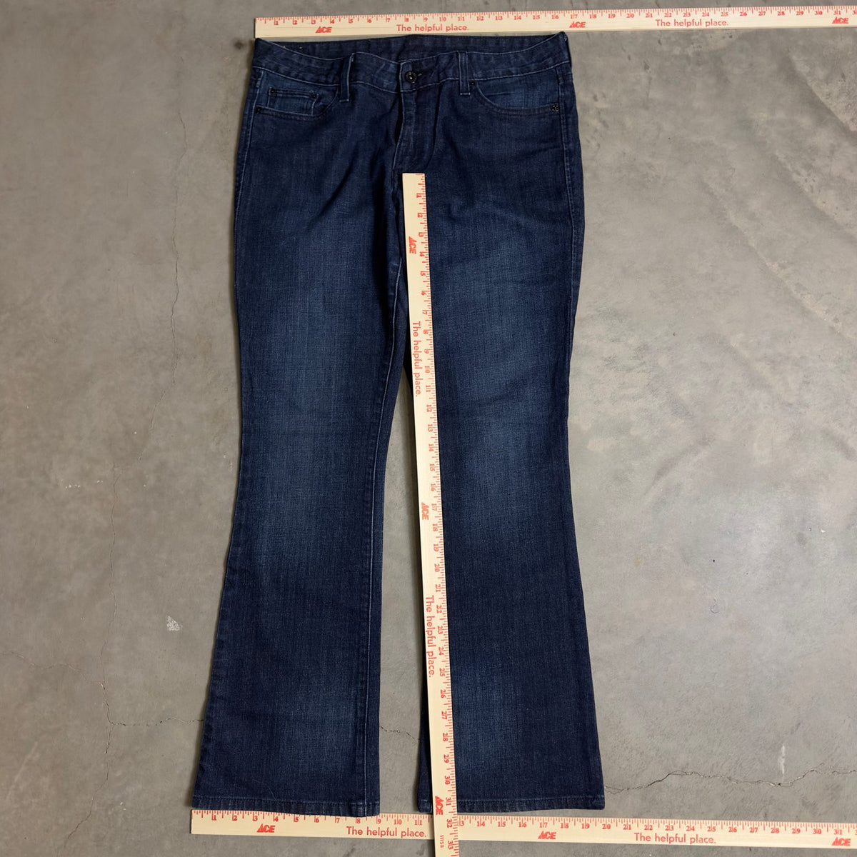 Levi's 853 Mid Rise Boot Jeans Womens 10M Dark Wash
