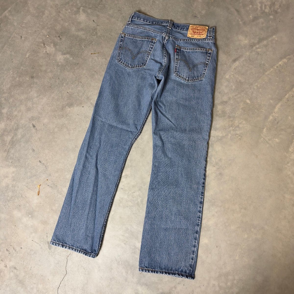 Levi's 505 Regular Fit Jeans Mens 30x32 Blue Straight