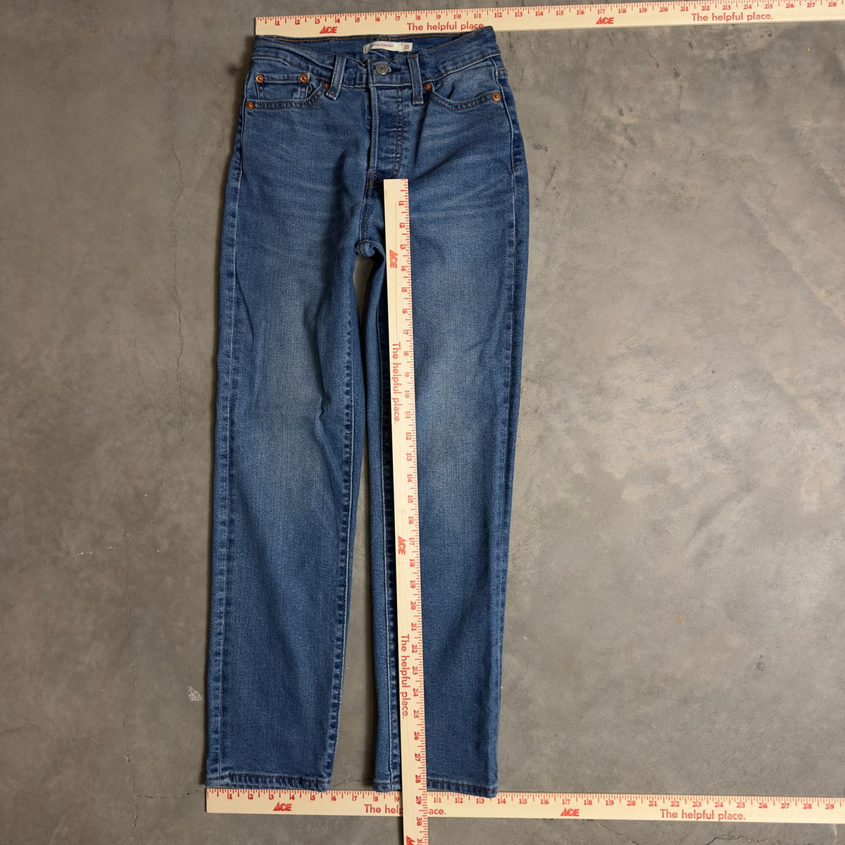 Levi's Wedgie Straight Jeans Womens 25x28 Blue