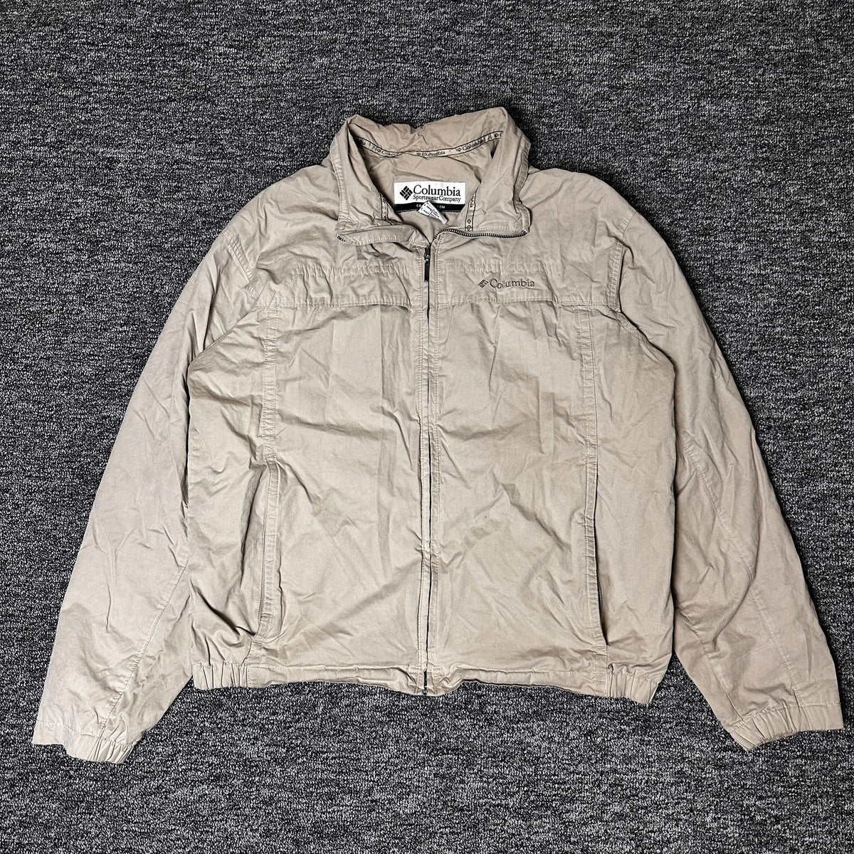 Columbia Jacket Mens L Tan Full Zip Gorpcore