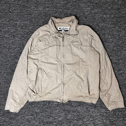 Columbia Jacket Mens L Tan Full Zip Gorpcore