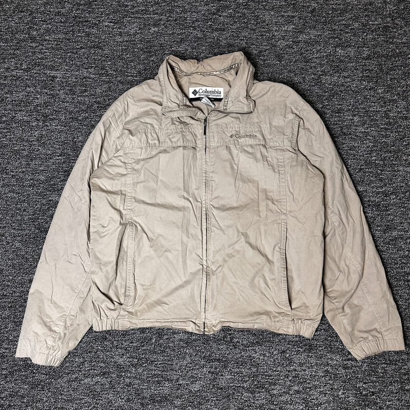Columbia Jacket Mens L Tan Full Zip Gorpcore