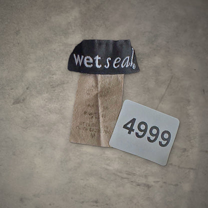 Wet Seal Rosette Halter Top Womens M Black Boho