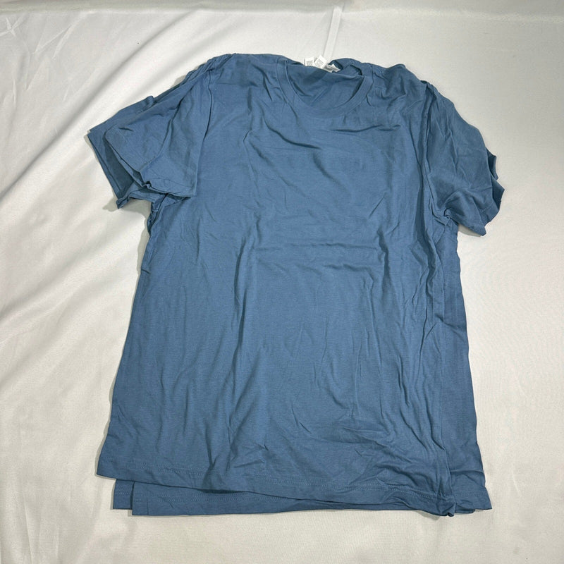 Lot of 3 Bella Canvas 3001U Blank Tees Mens L Steel Blue NWT