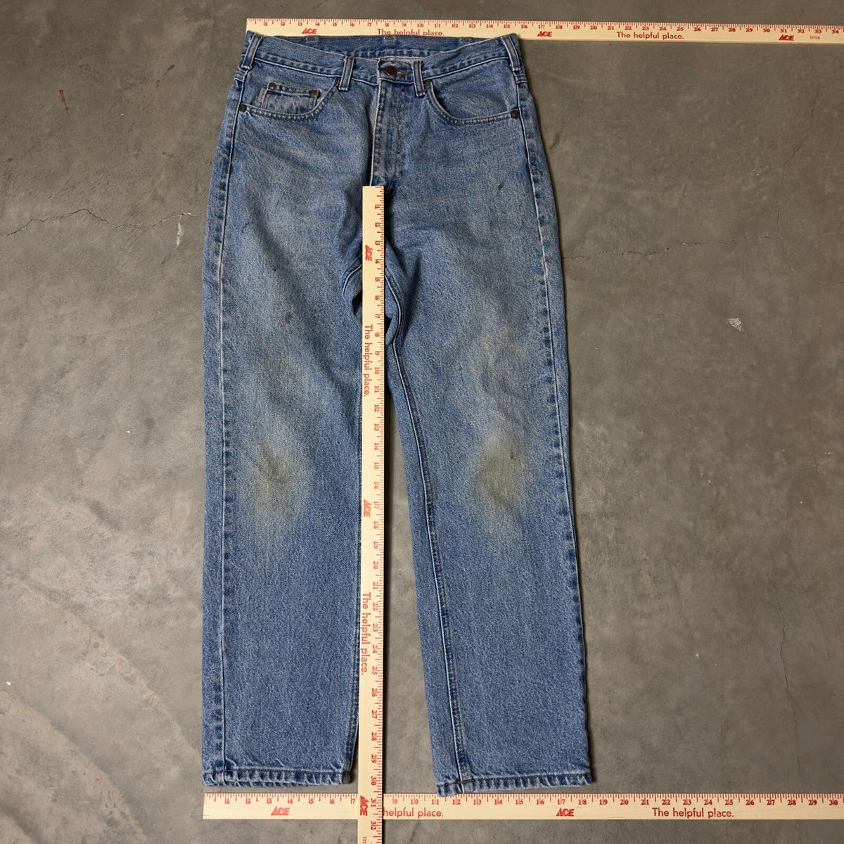 Vintage Carhartt B18-STW Jeans Mens 32x30 Blue Baggy